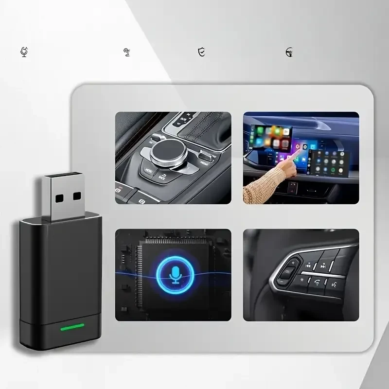Adaptador USB mini inalámbrico CarPlay 2 en 1