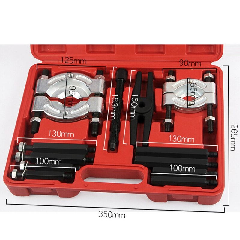Extractor de cojinetes, 12 piezas, separadores, kit para extraer cojinetes