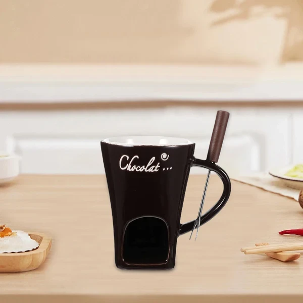 Taza de cerámica multifuncional para fondue