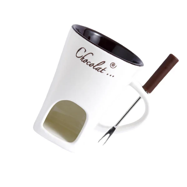 Taza de cerámica multifuncional para fondue