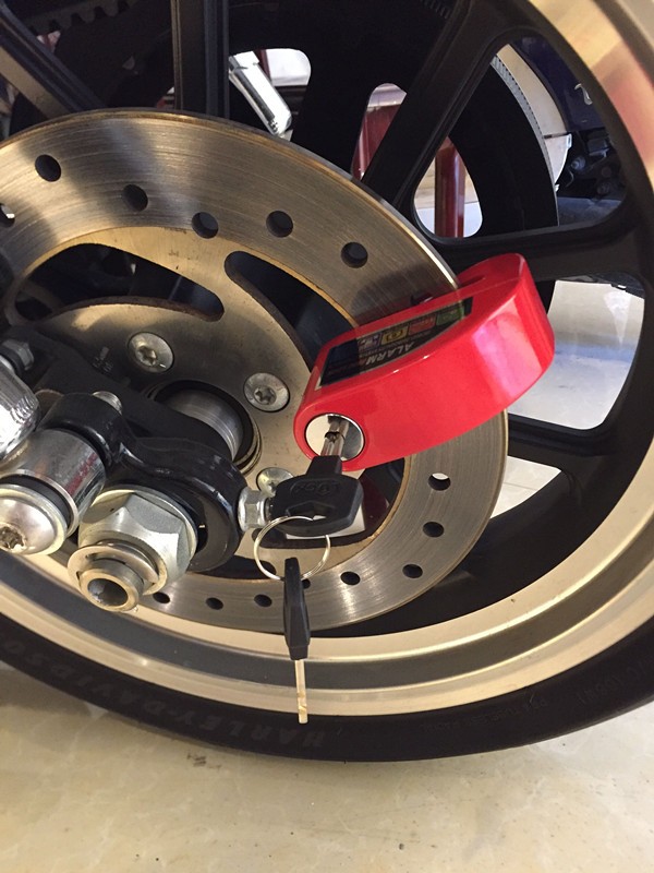 Cerradura antirrobo para motocicleta