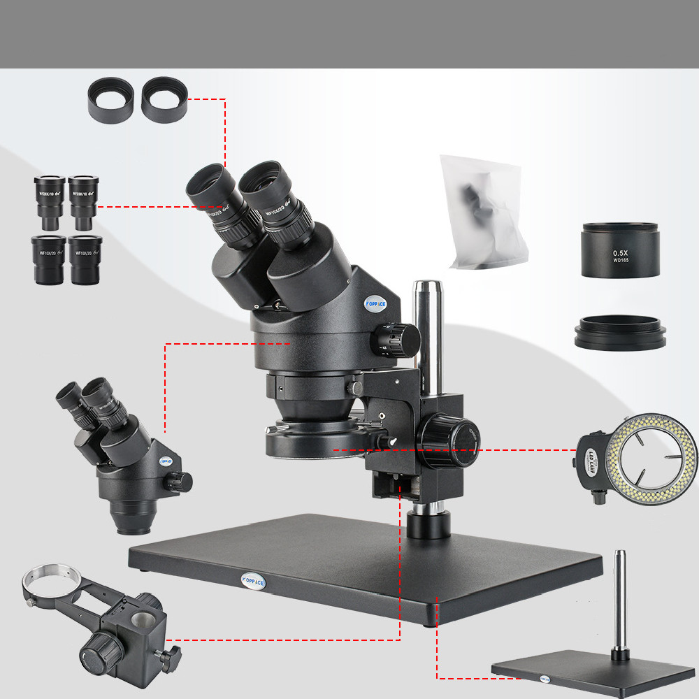 Microscopio estereoscópico binocular de plataforma grande