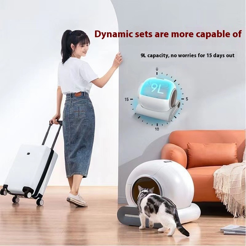 Caja de arena automática para gatos, inodoro inteligente, recogedor de excrementos