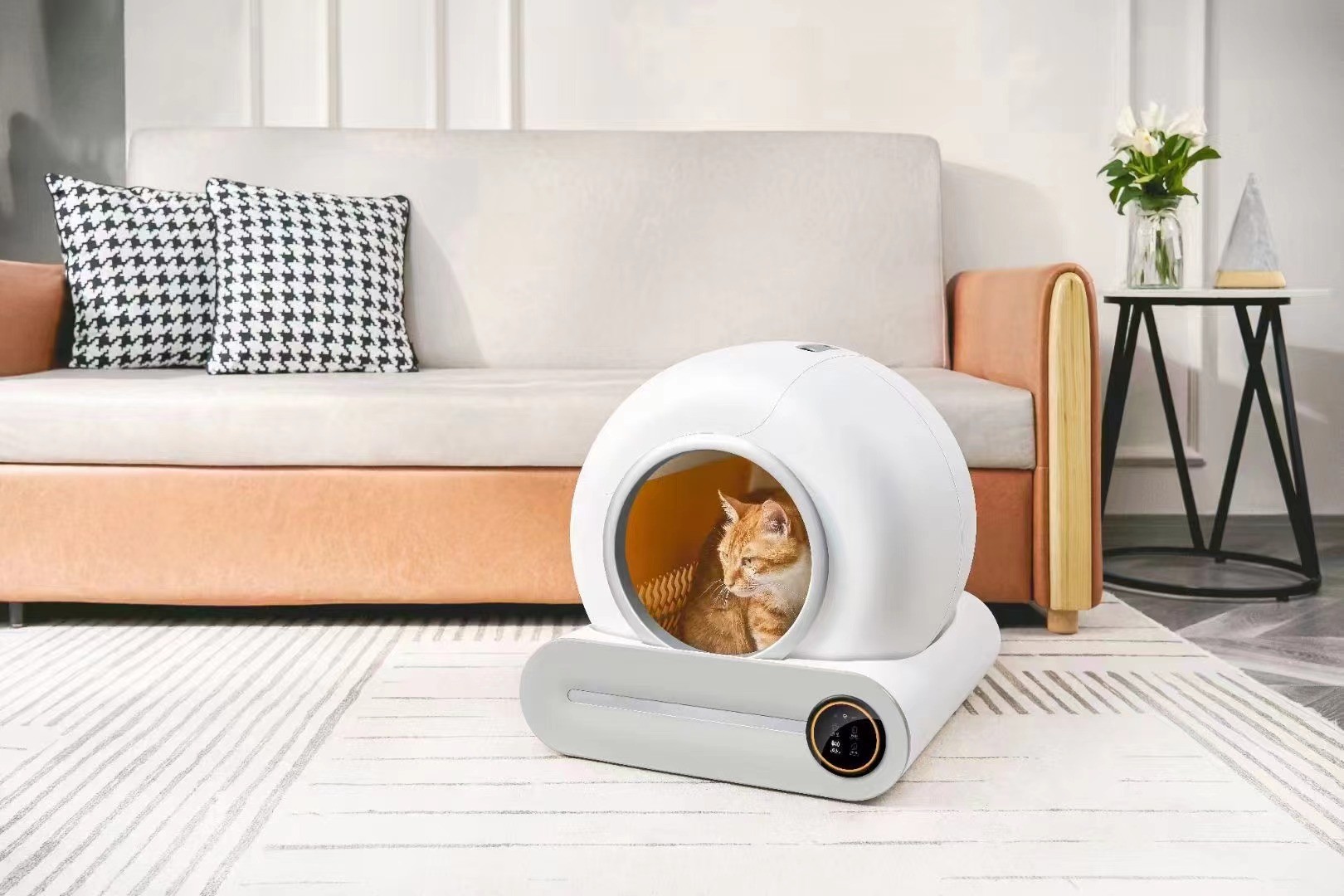 Caja de arena automática para gatos, inodoro inteligente, recogedor de excrementos