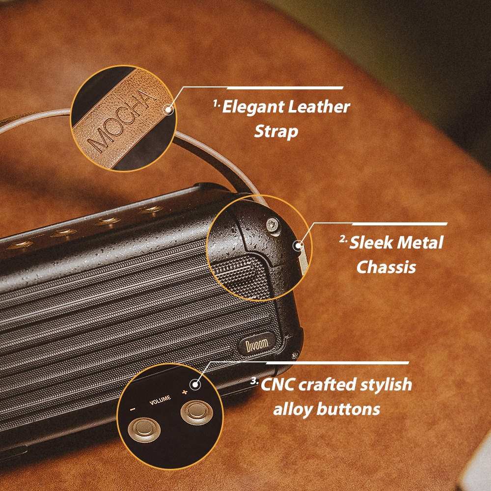 Altavoz Bluetooth inalámbrico Dianyin Mocha Retro Life