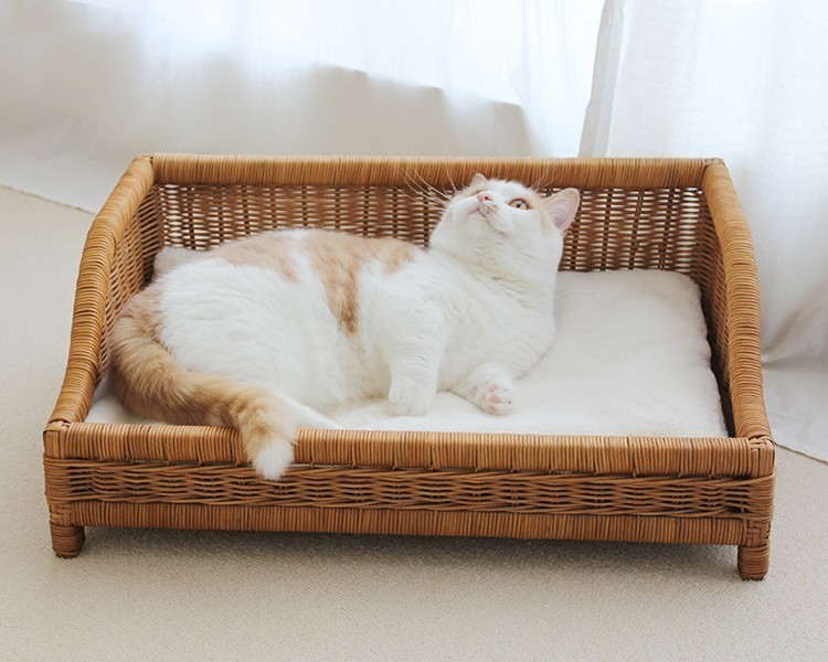 Cama para gatos tejida a mano, resistente a arañazos, universal para las cuatro estaciones.