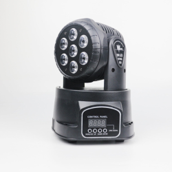 Luz LED de escenario con cabezal móvil, luz PAR cuatro en uno a todo color