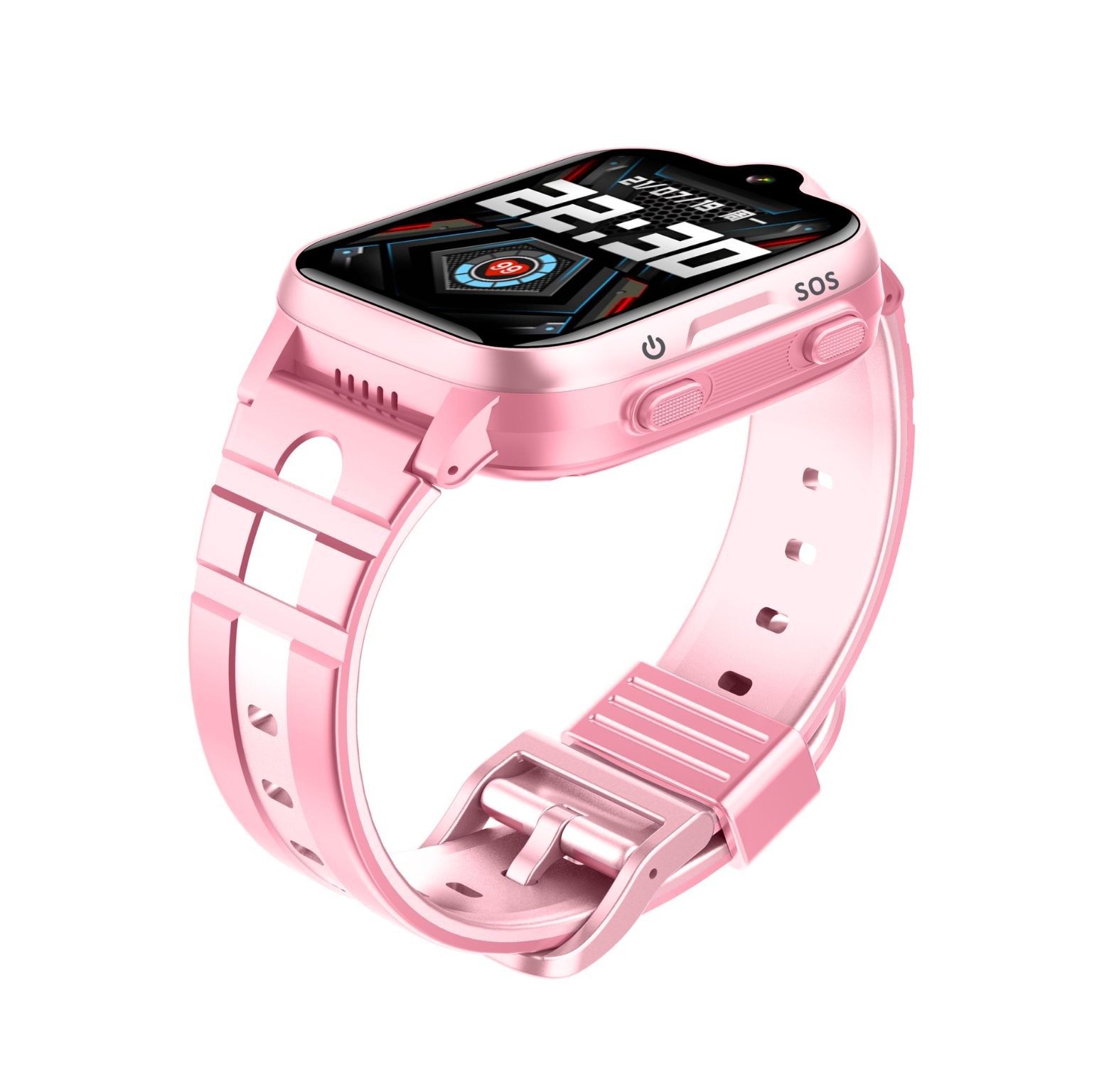 Reloj inteligente para niños, modelo K15, videollamada 4G, resistente al agua IPX7, color rosa