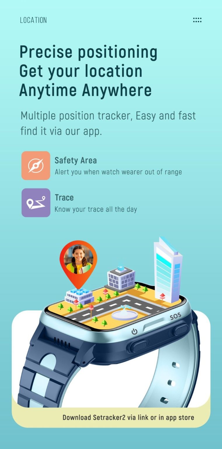 Reloj inteligente para niños, modelo K15, videollamada 4G, resistente al agua IPX7, color rosa