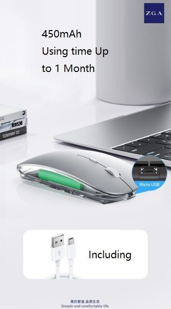 Ratón, negro. Inalámbrico.