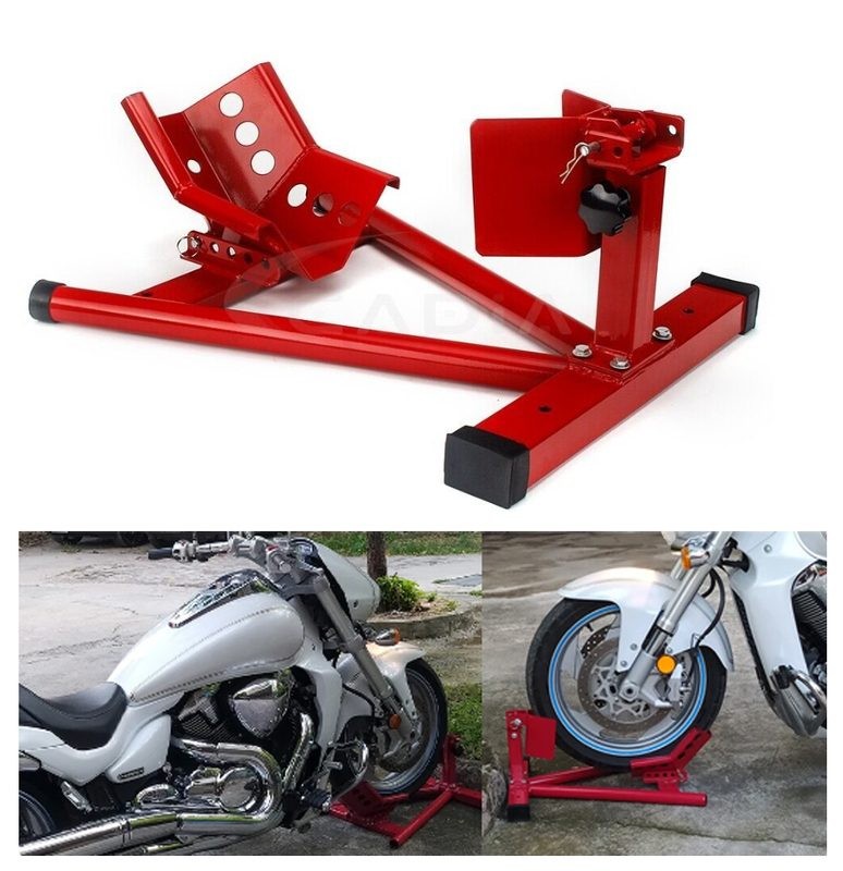 Caballete para Moto Calzo Rueda Delantera Ajustable Universal