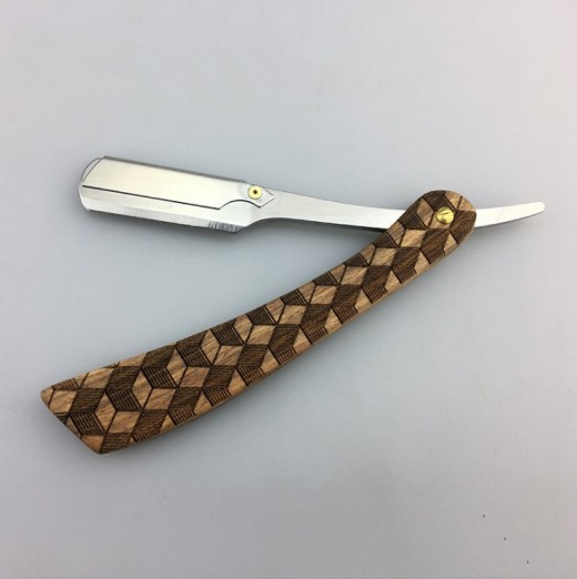 Navaja de palisandro, portacuchillas de doble cara, navaja