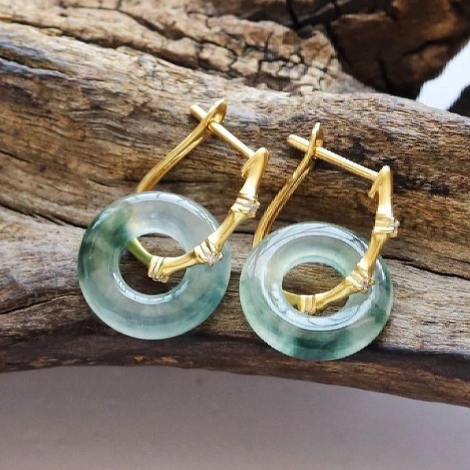 Anillo de seguridad para articulaciones de bambú con clip para la oreja, combinable con todo