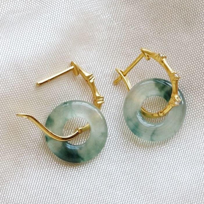 Anillo de seguridad para articulaciones de bambú con clip para la oreja, combinable con todo