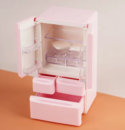 1 juego 1: 12 juguetes de casa de muñecas de dibujos animados mini refrigerador comida en miniatura juego de cocina escena muebles de bolsillo modelo