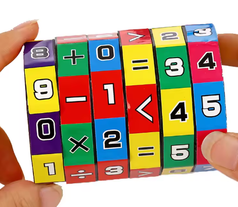 Cilindro mágico Montessori, cubo de matemáticas, juguete aritmético, juego de conteo de matemáticas para niños, rompecabezas para educación infantil, aprendizaje