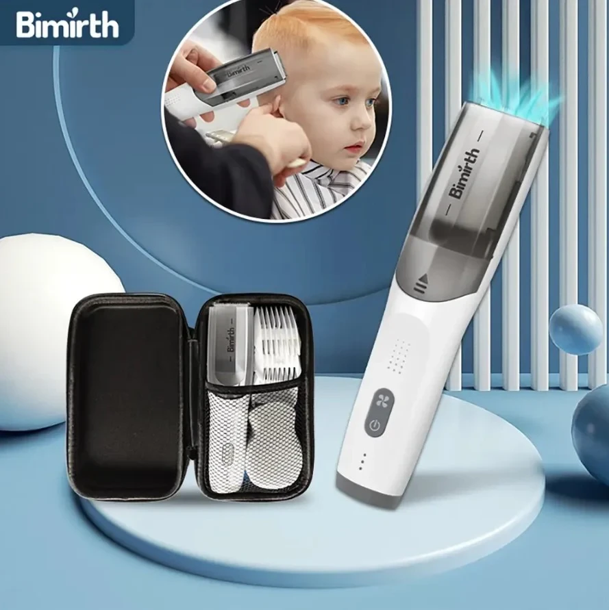 Cortapelos silencioso para bebés Bimirth con aspiradora