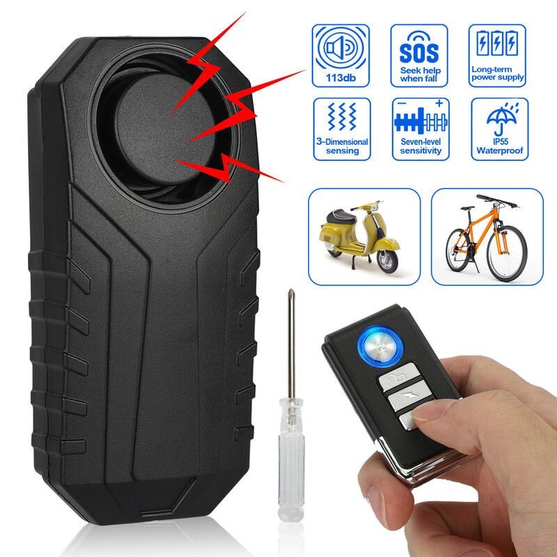 Alarma de seguridad inalámbrica para motocicletas antirrobo