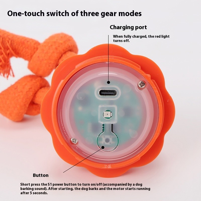 Pelota automática para perros con sonido para entrenamiento al aire libre