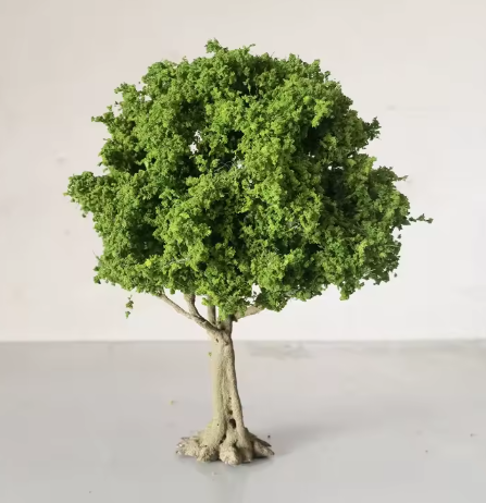 1 modelo de simulación de árbol de alambre de 15 cm, mesa de arena para construcción, material de paisajismo, camuflaje militar, tren, ferrocarril, diseño de árboles.