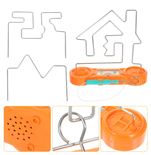 Laberintos de descargas eléctricas para niños: Juguetes infantiles para Navidad y cumpleaños (naranja)
