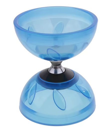 Juego tradicional de triple diábolo con rodamientos, palos, cuerda, bolas de yoyo de goma, malabarismo, diábolo, payaso, juguetes, regalos para niños y adultos.
