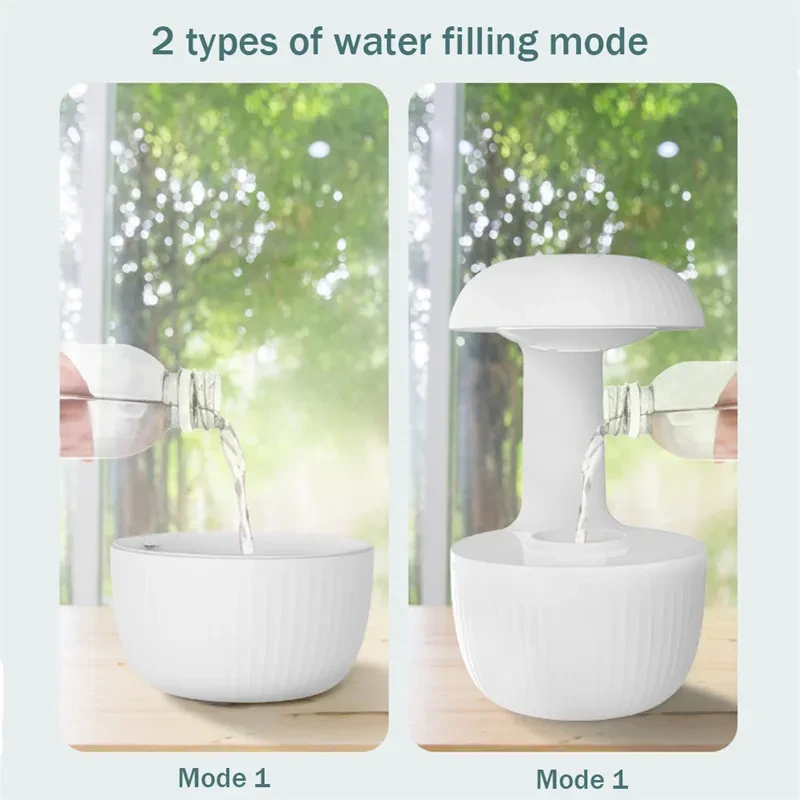 Humidificador de aire antigravedad, humidificador de contracorriente silencioso, gotas de agua levitantes, generador de niebla fría, nebulizador que alivia la fatiga.