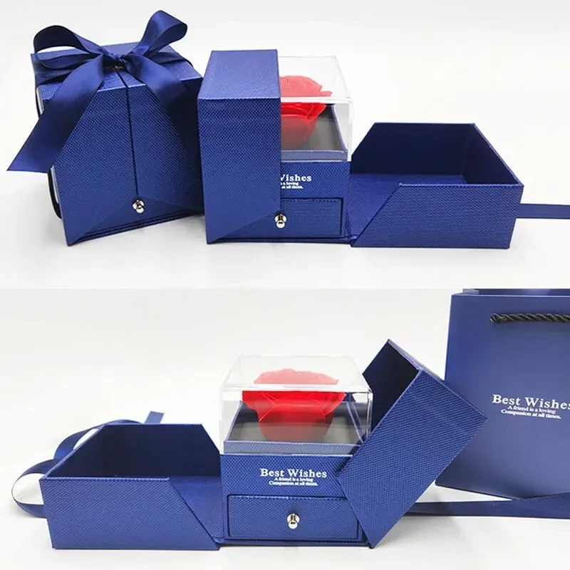Flor eterna de plástico para San Valentín