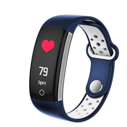 Pulsera inteligente Q6 con pantalla LCD de 0,96", monitor de ritmo cardíaco y actividad física, IP68, resistente al agua, presión arterial, oxígeno en sangre y calorías.