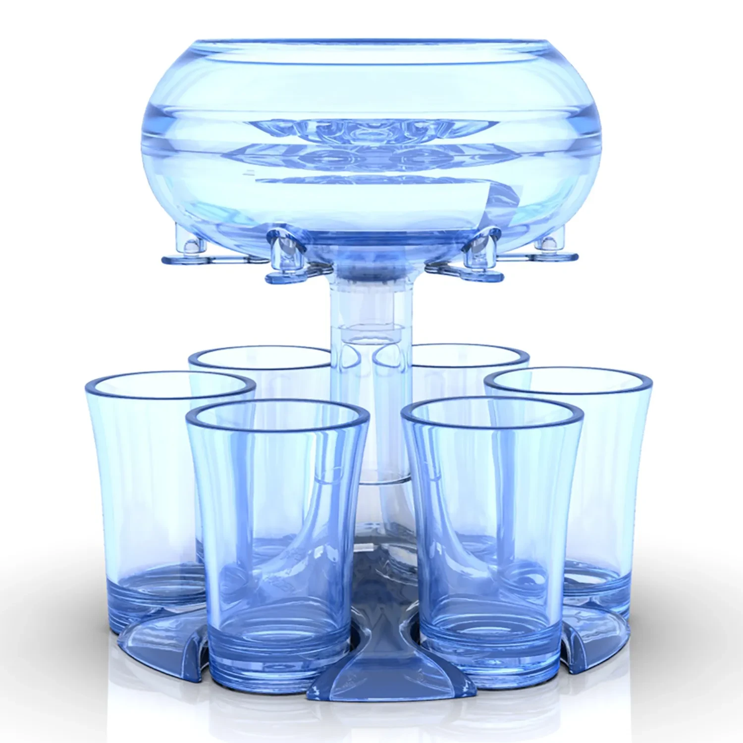 Soporte para dispensador de 6 vasos de chupito, para vino, whisky, cerveza, accesorio de bar, para fiestas, juegos, dispensador de vasos