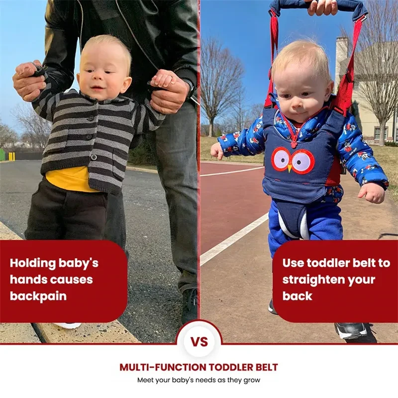 Arnés para caminar para bebés, cinturón para andar, artículos para andar, bolso para caminar, ayudante de seguridad, correa para niños, cinturón para bebés y niños pequeños, asistente para caminar