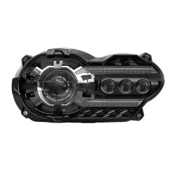 Faro delantero modificado para motocicleta