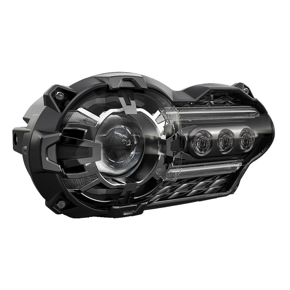 Faro delantero modificado para motocicleta