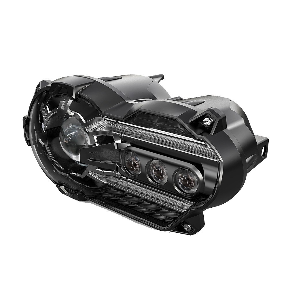 Faro delantero modificado para motocicleta