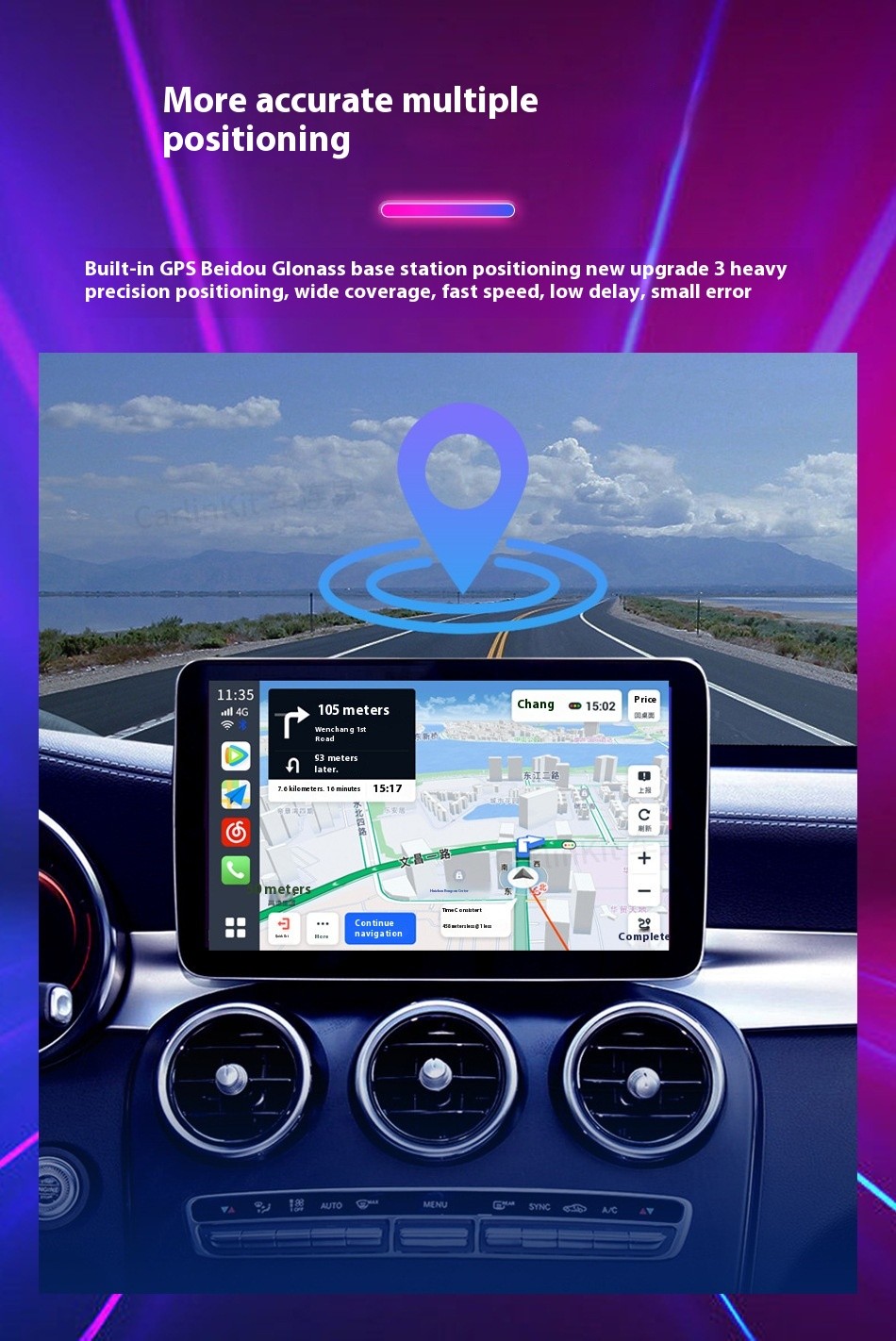 Caja de red inteligente para coche Carplay, original, con conexión inalámbrica a Qualcomm