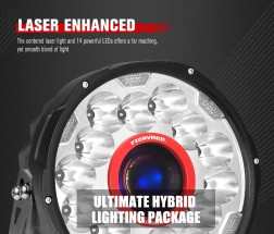 Luces LED impermeables de 7 pulgadas para vehículos todoterreno