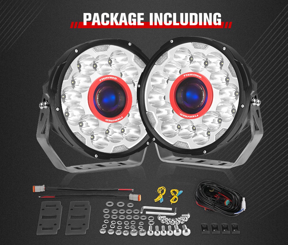 Luces LED impermeables de 7 pulgadas para vehículos todoterreno