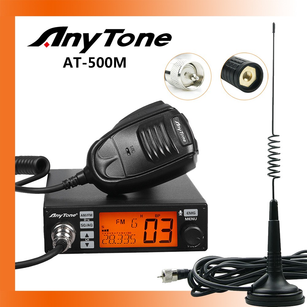 Radio CB VOX Anytone AT-500M AMFM de 27 MHz para camión