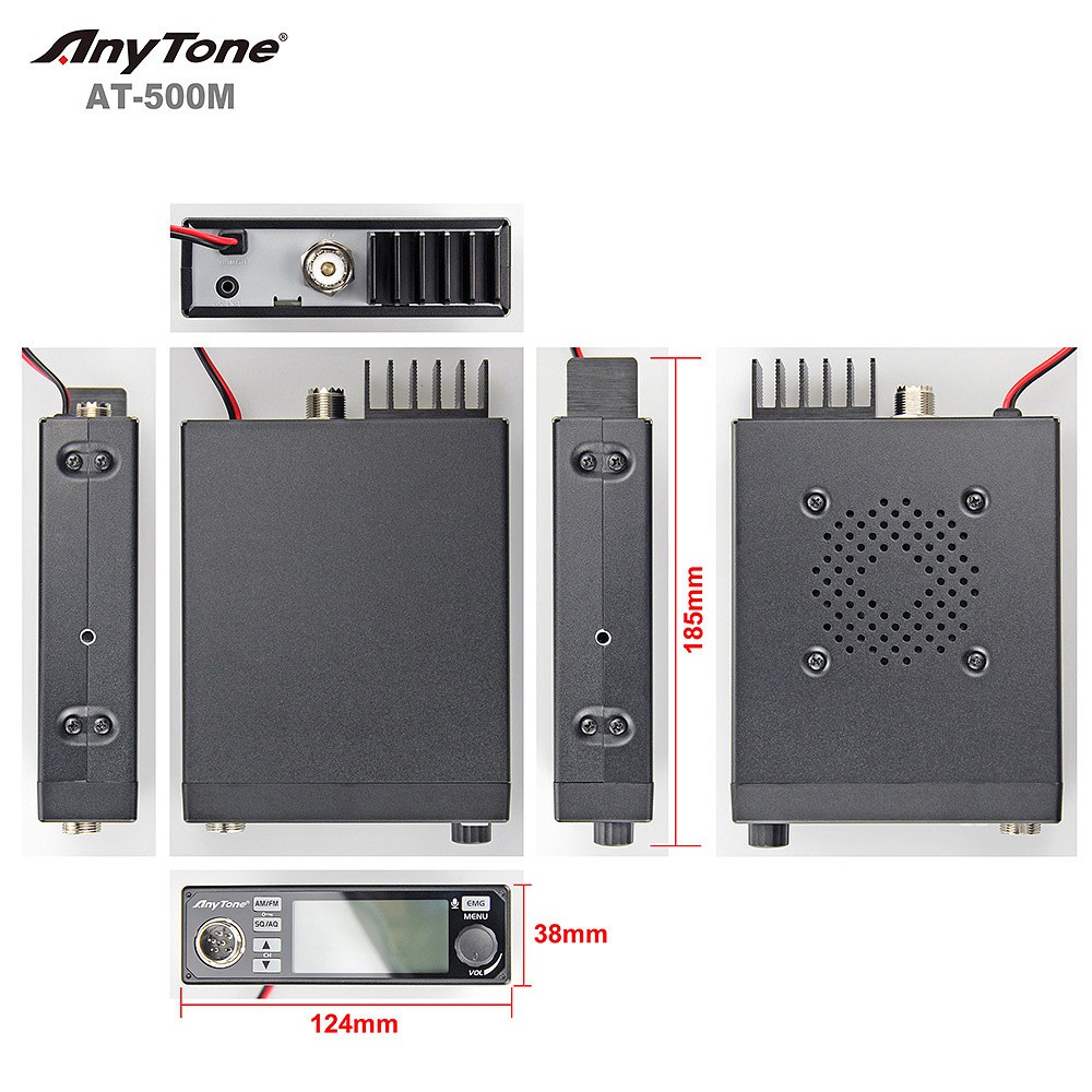 Radio CB VOX Anytone AT-500M AMFM de 27 MHz para camión