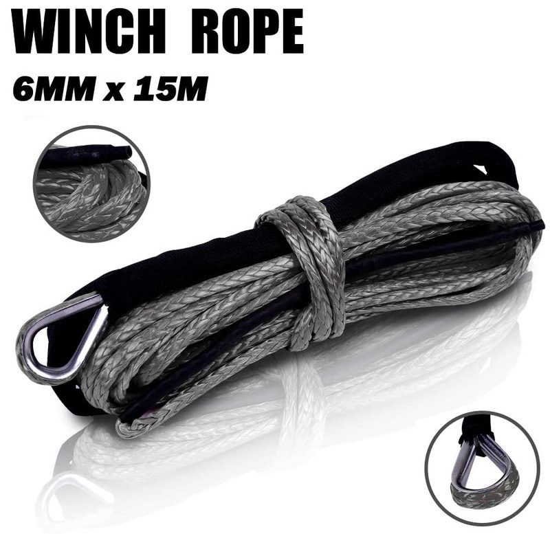 Cable de cabrestante de 1/4" y 50 pies