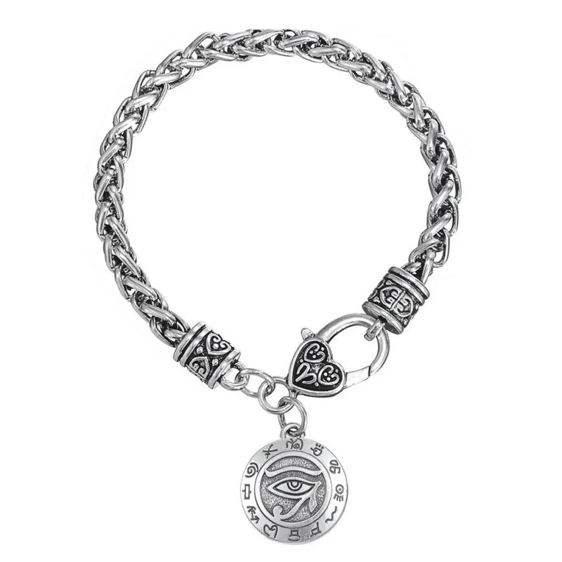 Pulsera con colgante de ojo de la serie religiosa