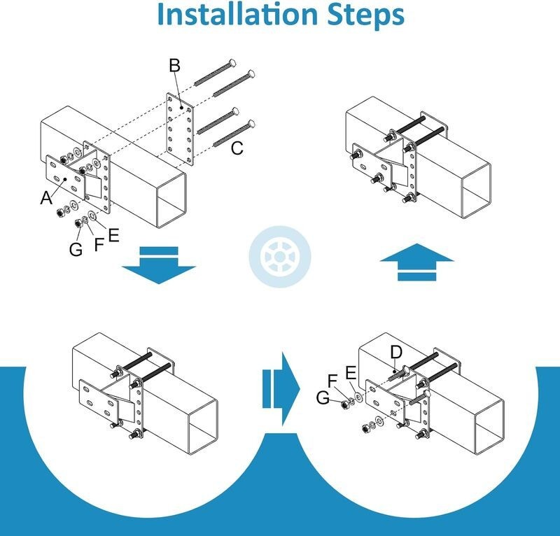 Soporte para rueda de remolque Porta llanta de repuesto