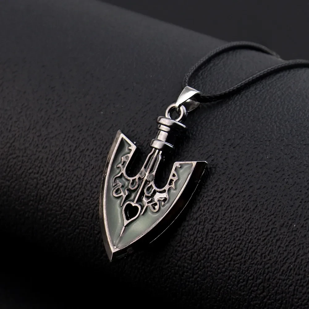 Colgante de collar luminoso con forma de flecha