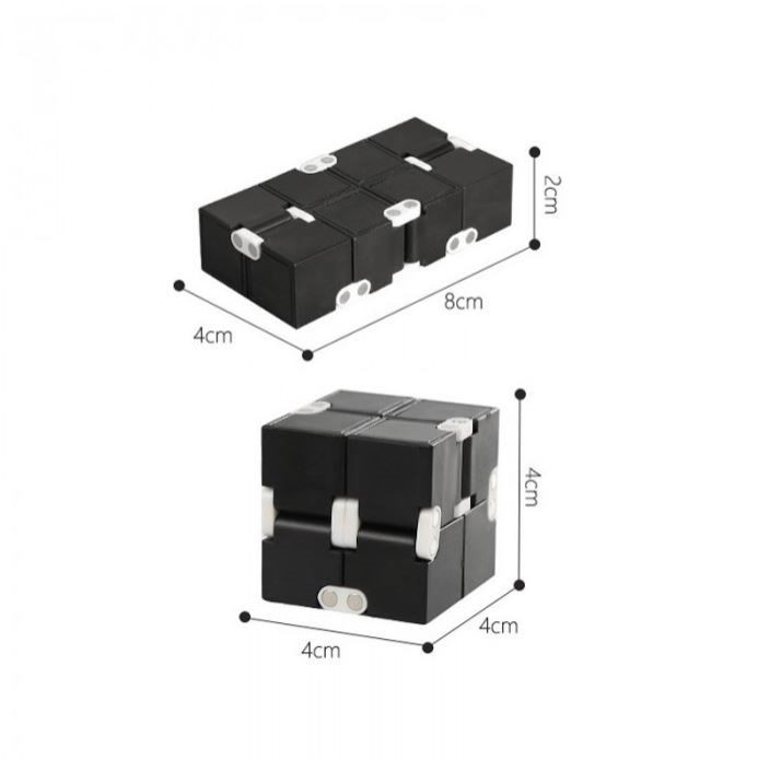 Cubo infinito, reductor de estrés de descompresión, juguetes perfectos, cubo giratorio de giro infinito