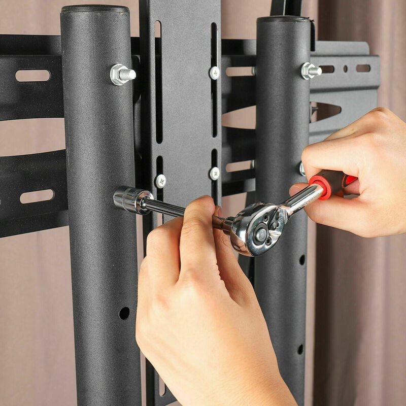 Juego de llaves de tubo métricas de trinquete de 46 piezas