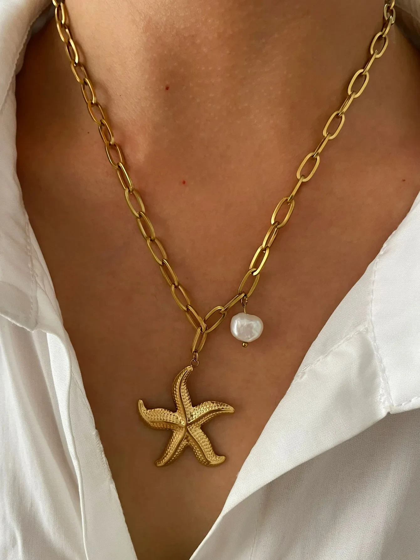 Colgante de estrella de mar de la serie Ocean Wind