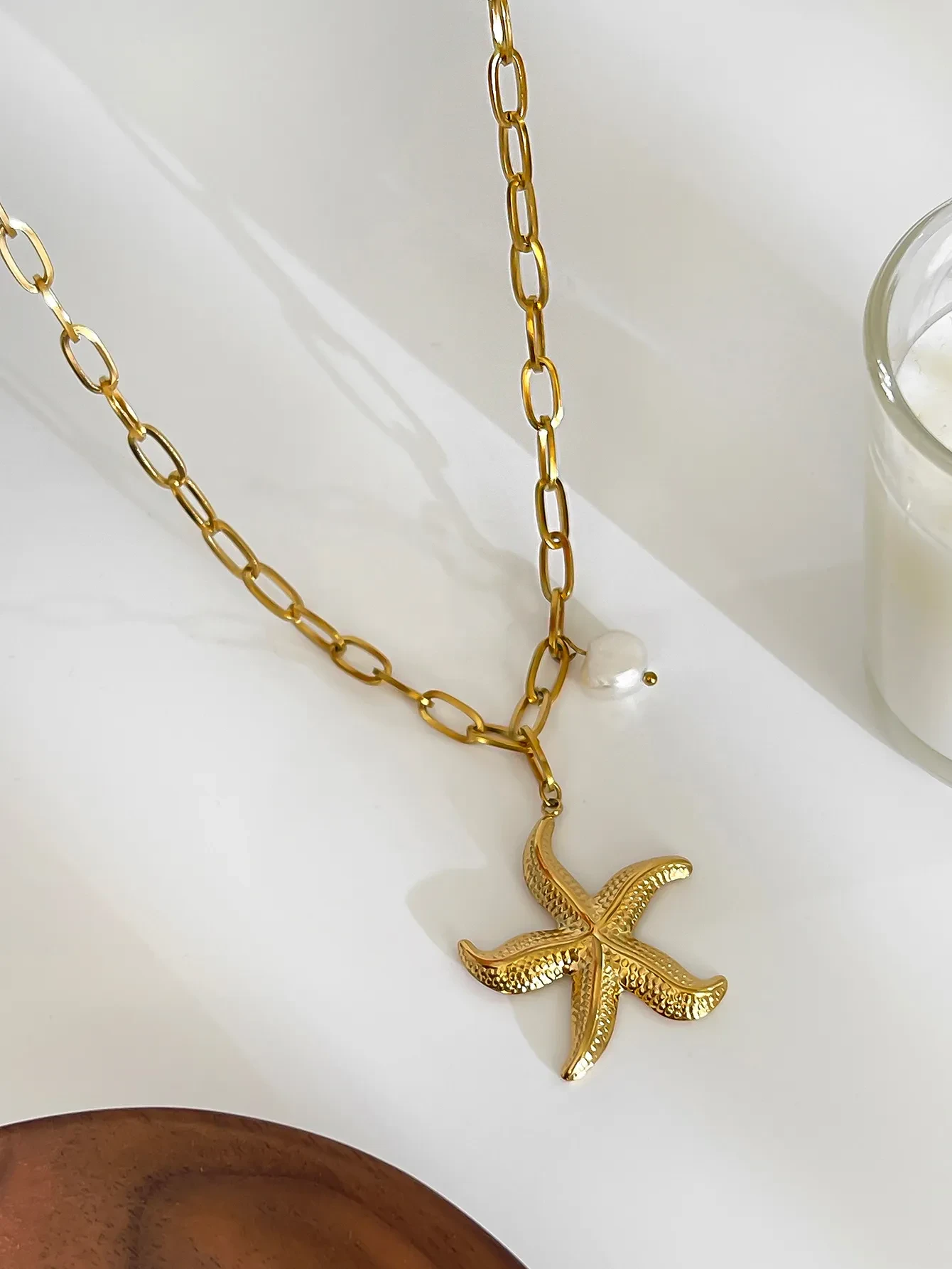 Colgante de estrella de mar de la serie Ocean Wind