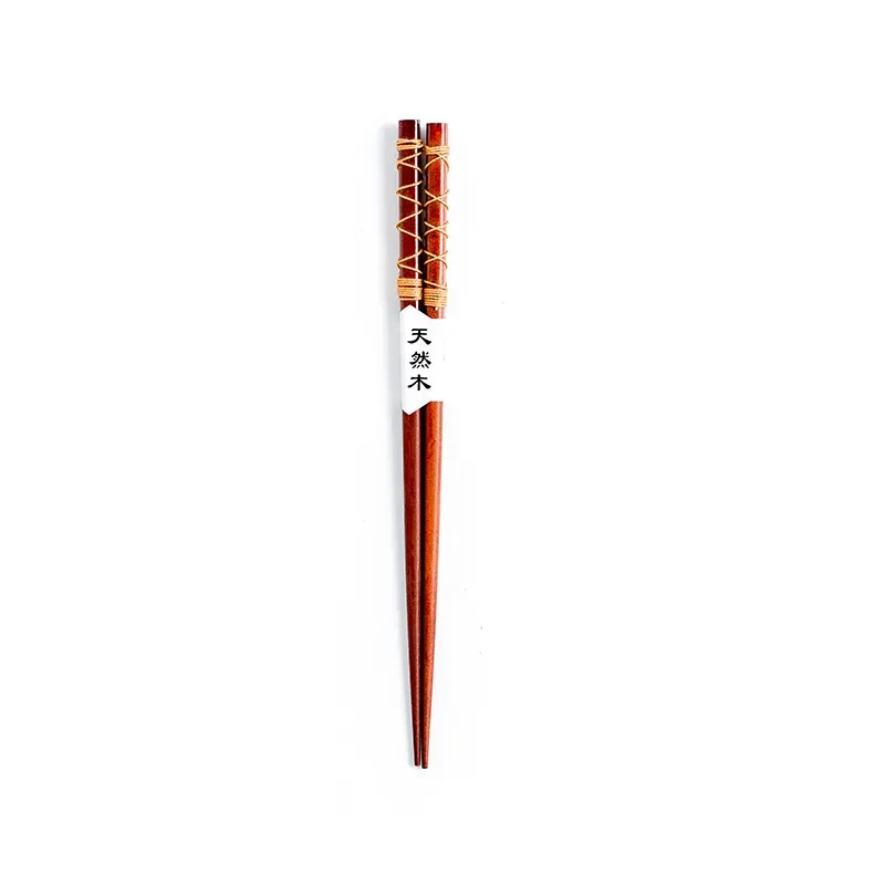 Cocina creativa de sushi, palillos puntiagudos, cuchillos de hierro y madera para el hogar, variedad de líneas retorcidas, palillos largos japoneses de madera.