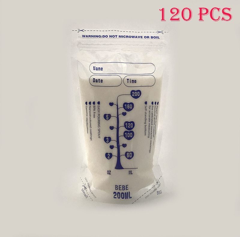 BOLSAS PARA ALMACENAMIENTO DE LECHE MATERNA 120 piezas