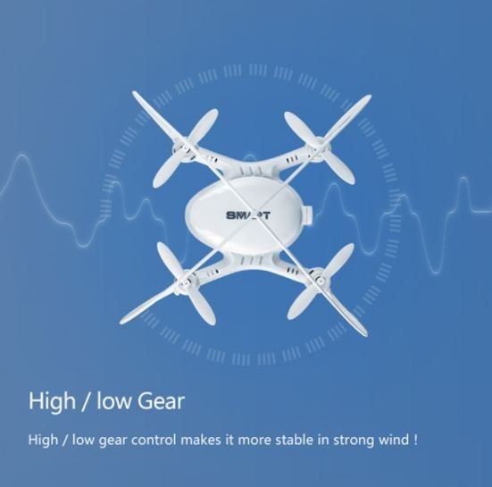 Dron, Mini Drone SMAO M7S con cámara, FPV, distancia remota de 100 m